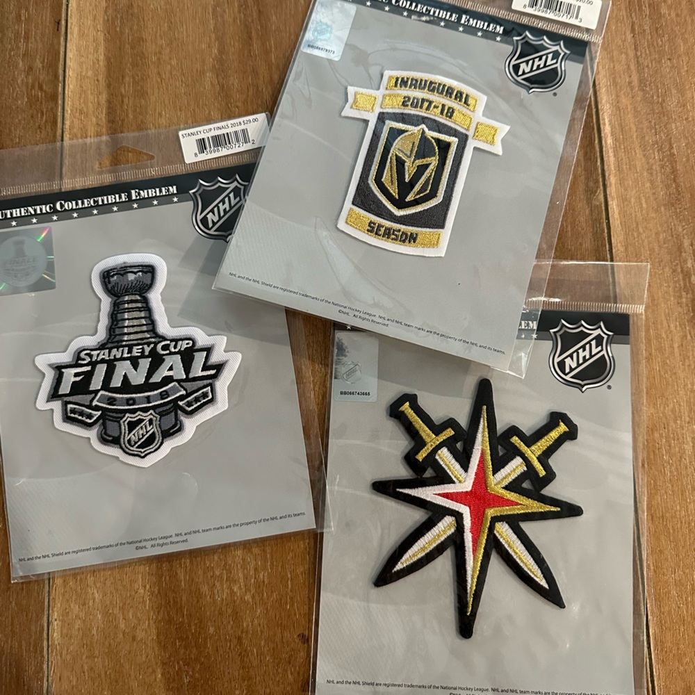 Set of 3 Golden Knight patches.